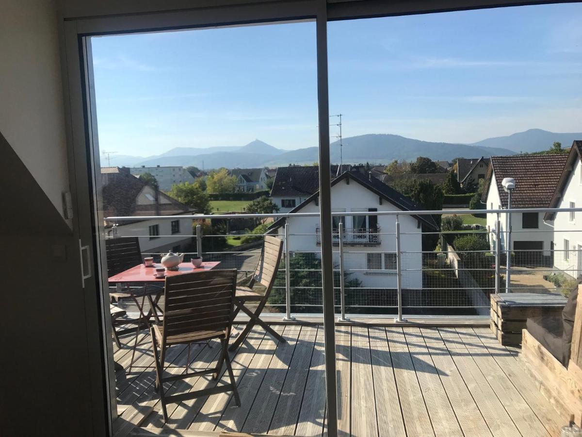 Appartement Chaleureux Et Lumineux Avec Vue ! Au Centre Alsace ซิลิสตาต์ ภายนอก รูปภาพ